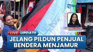 Jelang Piala Dunia 2026, Euforia Sampai ke Penjual Bendera yang Menjamur di Pasar 45 Kota Manado