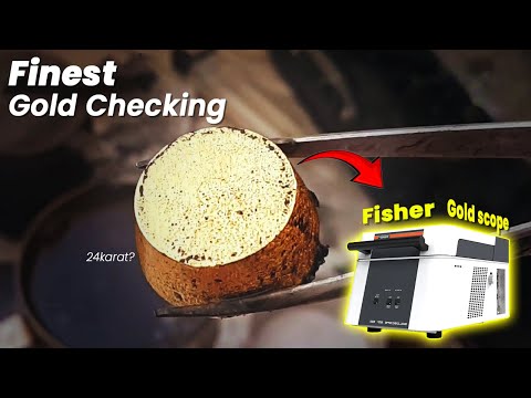 Finest Gold Checking Process with Fisher Gold scope in Bankura