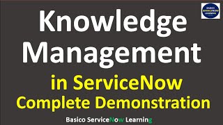 ServiceNow Knowledge Management Process | Knowledge Management ServiceNow Workflow