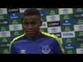 Watch Ademola Lookman's first interview as an Everton Player