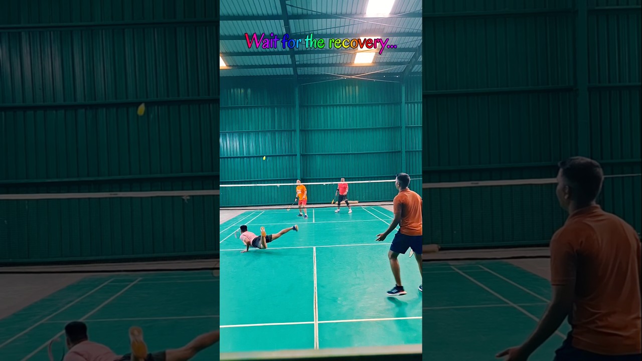 The ultimate badminton recovery 🏸 #shorts #trending