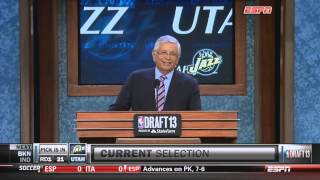 David Stern The boo is an American sign for respect 2013 NBA Draft