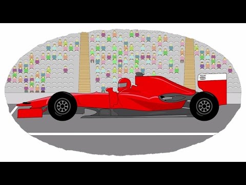 Zeichentrick-Malbuch - Die Rennwagen