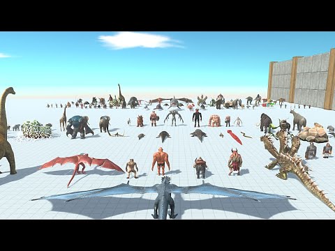 all faction with aquatic vs same faction with infernal - Animal Revolt Battle Simulator