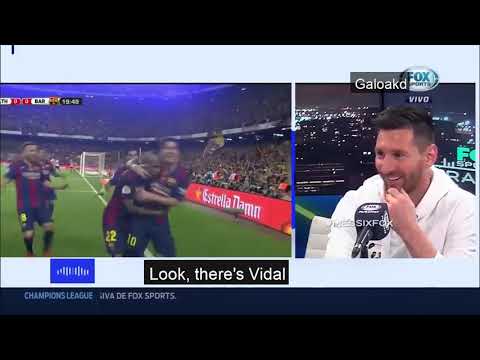 Messi reacts to his goals (English subtitles)