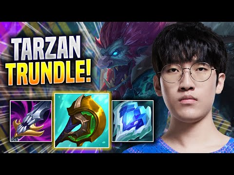 TARZAN TRIES TRUNDLE WITH NEW BUFFS! - LNG Tarzan Plays Trundle JUNGLE vs Poppy! | Season 2023