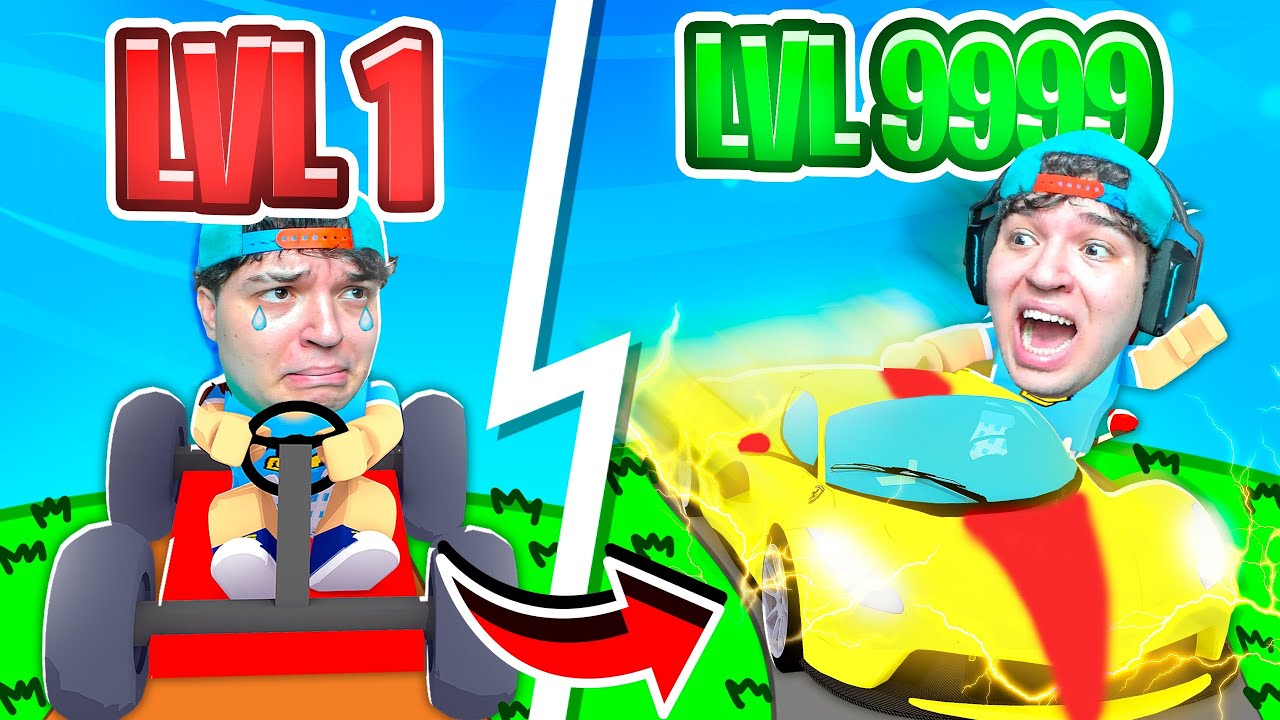 Carro de POBRE Level 1 vs Carro de RICO Level 999 mais RÁPIDO do Roblox!