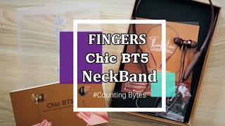Fingers Chic BT 5 | Fast Charge Supported Neckband Bluetooth Earphone