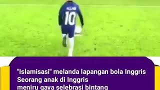 Download lagu Islamisasi Melanda Inggris!! Seorang anak meniru gaya selebrasi Mo Salah mp3