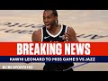 Kawhi Leonard Expected to Miss Game 5 vs Jazz | CBS Sports HQ