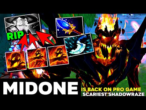 MIDONE is Back On Pro Game [ Shadow Fiend ] Scariest Shadowraze Spamming Skill MID - Dota 2