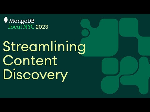 Keynote MongoDB local NYC 2023