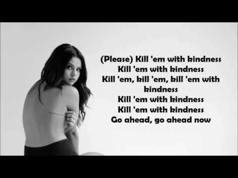Selena Gomez - Kill Em With Kindness (Acoustic) Lyrics