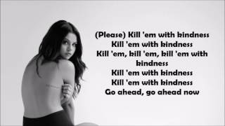 Selena Gomez - Kill Em With Kindness (Acoustic) Lyrics