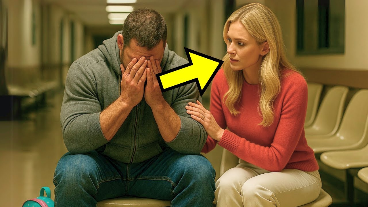 Single Dad Cries Alone in Hospital Waiting Room – A Billionaire Widow Offers a Shoulder and More