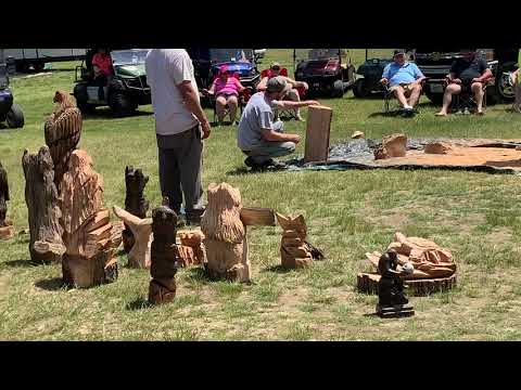 Chainsaw carving demonstration