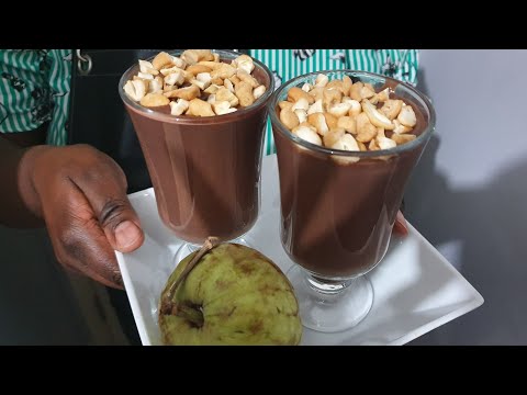 How I Make Custard Apple Milkshake (with Cacao for a Chocolate Taste)