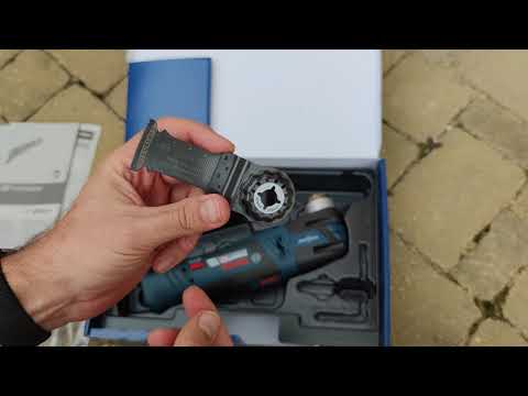 Bosch Akumuliatorinis daugiafunkcis pjoviklis GOP 12V-28, be baterijų ir kroviklio video