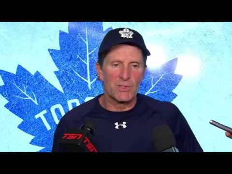 Maple Leafs Practice: Mike Babcock - October 14, 2016