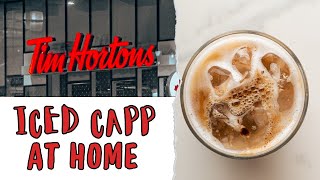 Make Tim Hortons Iced Cappuccino at Home|Quick & Easy French Vanilla Iced Coffee Recipe|Foodees Den