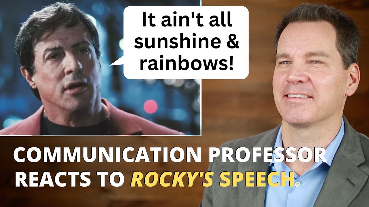 Watch Now Communication Professor Reacts to Rocky's Speech to His Son Communication Professor Reacts to Rocky's Speech to His Son