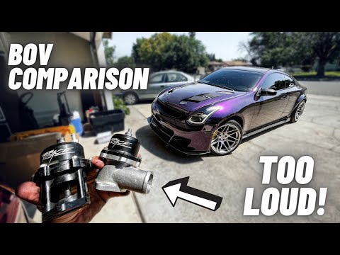 Supercharged G35 BOV Comparison (MaxFlow Race vs OEM Vortech BOV) (2023)