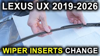 Lexus UX (2019-2026): Wiper Blade Inserts Replacement. Front And Rear!