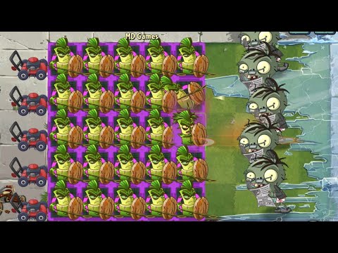 New Plants Bamboo Spartan & All Plants Max Level Vs Newspaper Zombiel Zombie - Pvz 2 Challenge