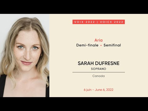 CMIM Voice 2022 Semifinal - Sarah Dufresne Thumbnail