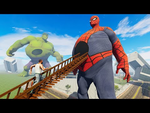 Franklin Enter Inside Fat SpiderMan - INDIAN BIKES DRIVING 3D