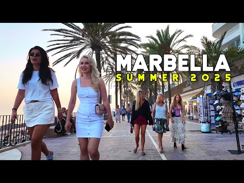 Marbella Spain Beautiful City Summer 2025 August Update Costa del Sol Walk | Málaga [4K]