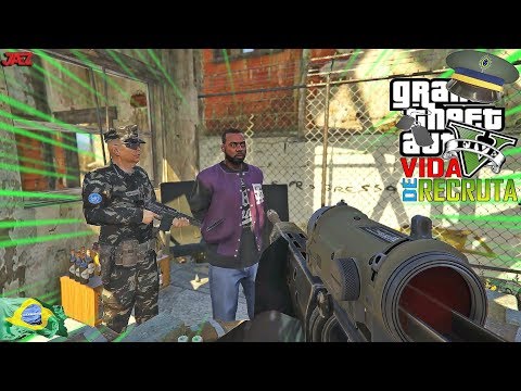 GTA V : VIDA DE RECRUTA | OPERAÇÃO DROGA ZERO SEGUNDO DIA PASSANDO O PENTE FINO NA FAVELA | EP 06