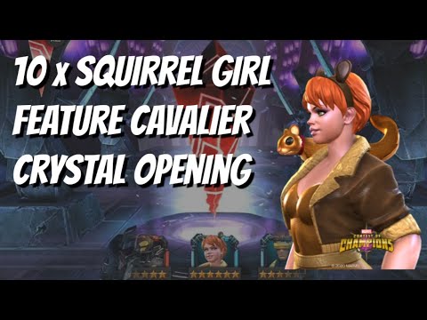 10 Squirrel Girl 6 Star Feature Cavalier Crystal Opening - Marvel Contest of Champions