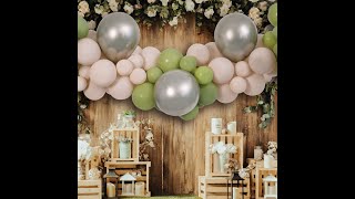 Sada na balonkovou girlandu - Olivová