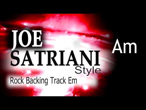 Rock Guitar Backing Track Joe Satriani Style #2  Em 137bpm