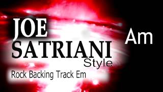 Rock Guitar Backing Track Joe Satriani Style #2  Em 137bpm