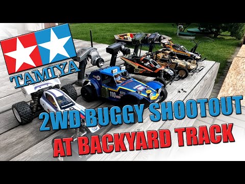 Tamiya 2WD Buggy Shootout at my backyard RC track