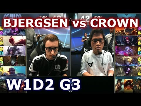 TSM vs SSG W1D2 - BJERGSEN vs CROWN Player Experience Stream | Group D LoL S6 Worlds 2016