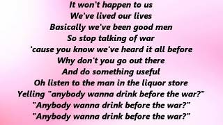 Sinéad O&#39;Connor - Drink Before The War (Lyrics)