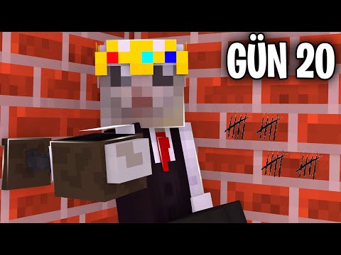 Minecraft ama 24 SAATİMİ HAPİSTE Geçirdim!