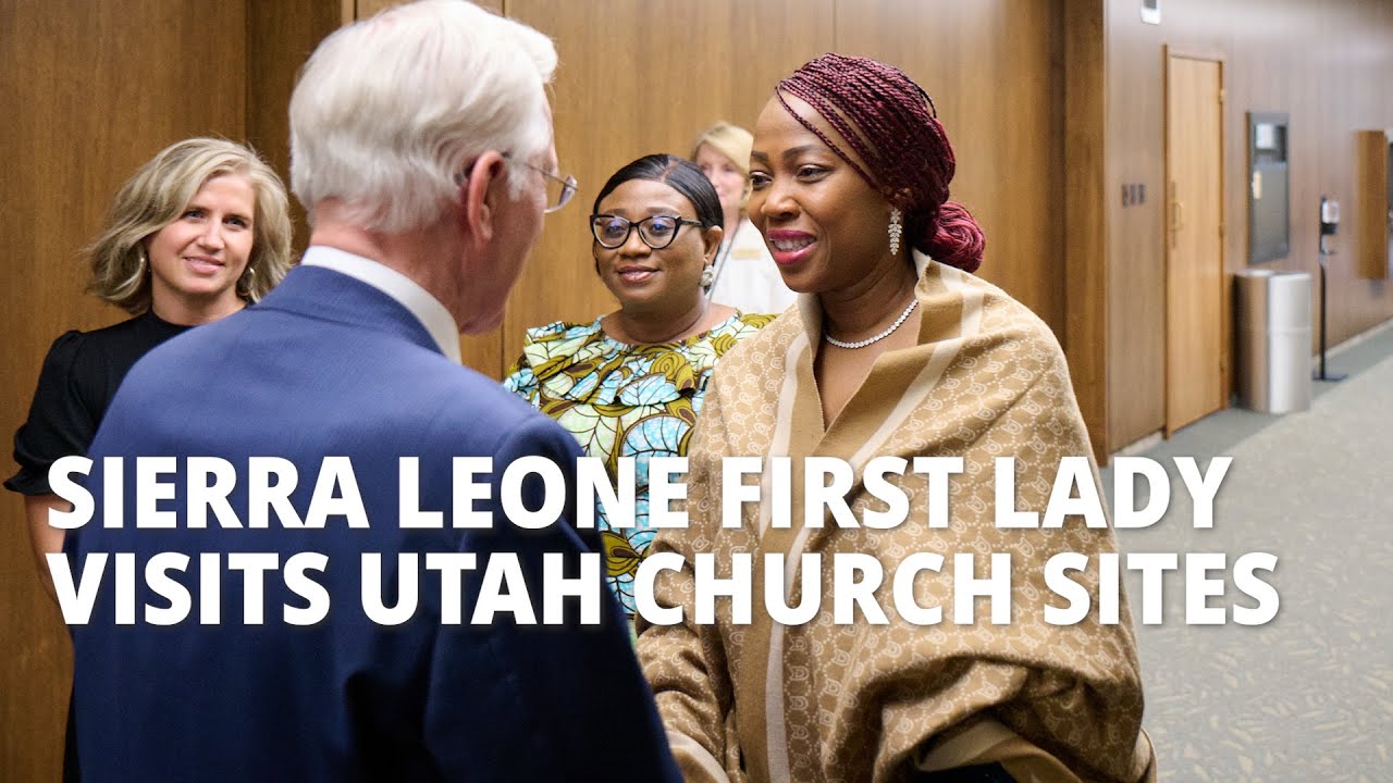 Sierra Leone First Lady Visits Church Sites in Utah