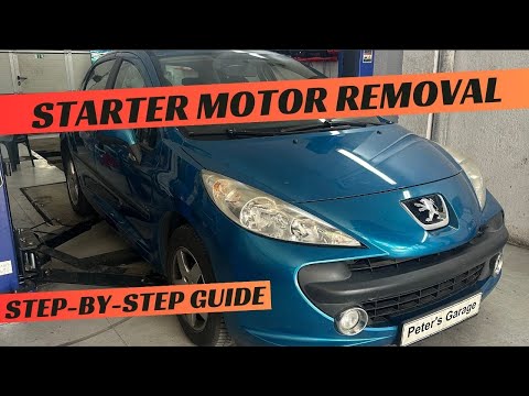 Peugeot 207 1.6 HDI Anlassermotor Aus- und Einbau