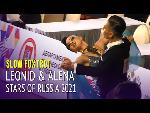 Slow Foxtrot = Leonid Alexandrin & Alena Matiukhina = Stars of Russia 2021 Ballroom