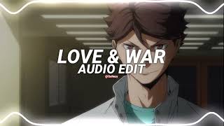 love &amp; war - yellow claw ft. yade lauren [edit audio]