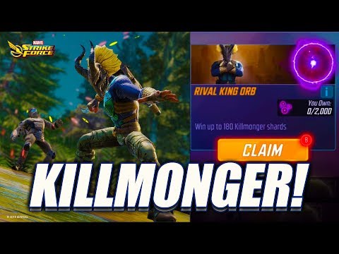 KILLMONGER ORB OPENING, UNLOCK + RANK UP! - Marvel Strike Force