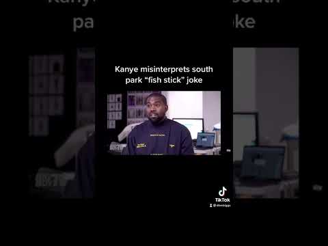 kanye west misinterprets south park “fish stick” joke