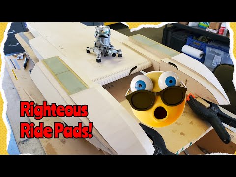 Building & Fitting The Ride Pads | RC Model Boat Build - Racing Hydroplane Model