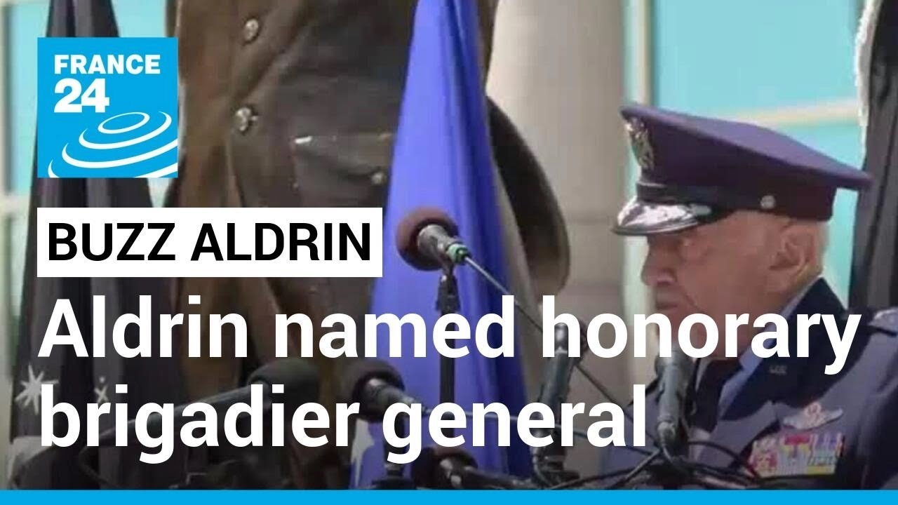 Astronaut Buzz Aldrin named honorary brigadier general • FRANCE 24 English