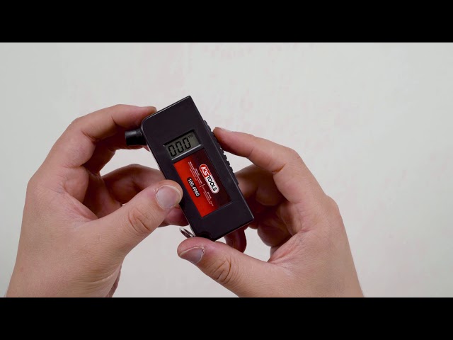 Video teaser for KS TOOLS 100.4060 Digital Reifendruck- und Reifenprofil-Tiefenmesser (Unboxing)