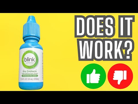 My experience using Blink contacts lubricating eye drops...